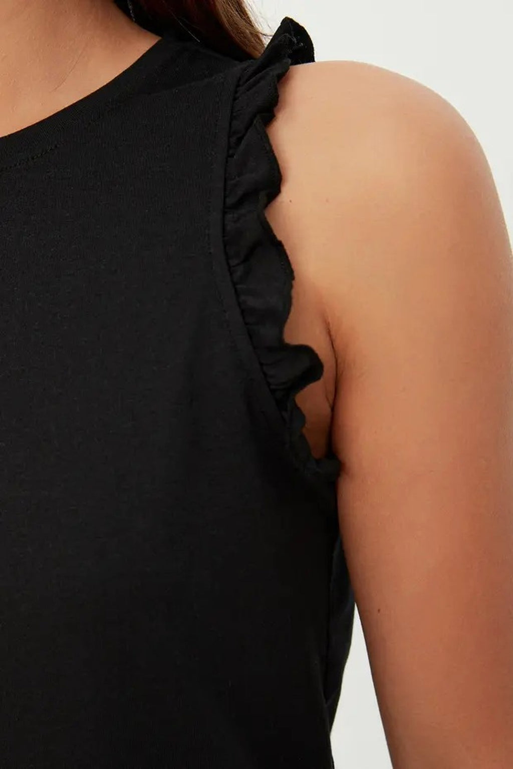 Frill Detail Short Sleeve Short Pyjama Set