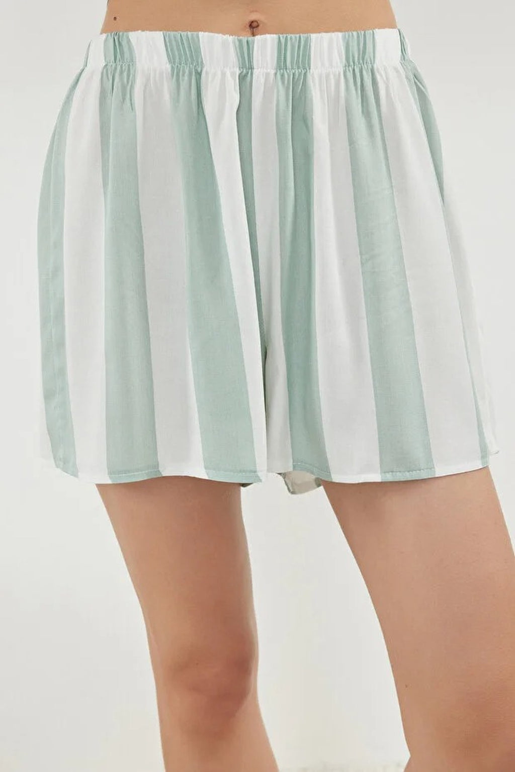 Striped Cami Strap Viscose Shorts Pyjama