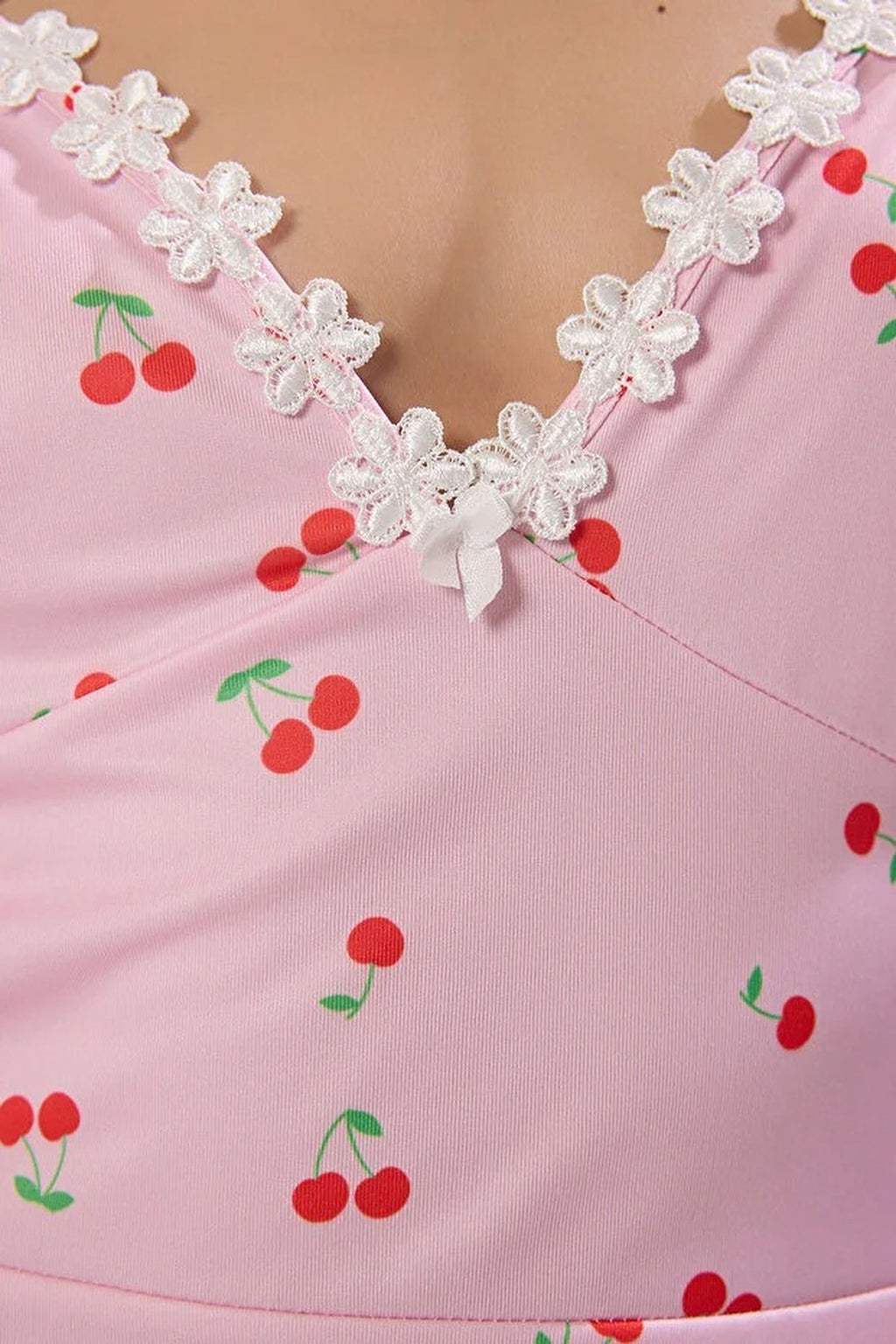Floral and Cherry Knitted Nightdress