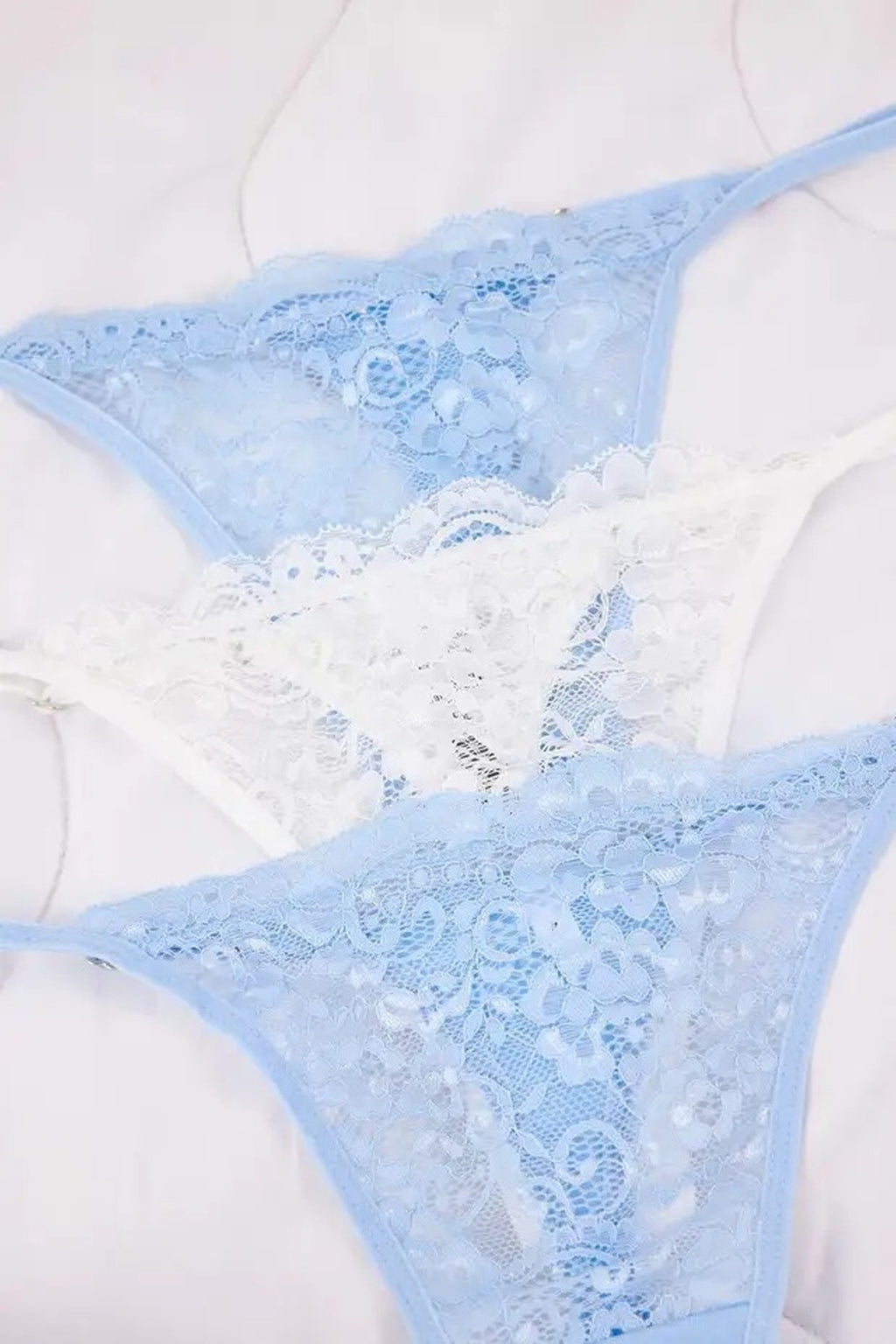 3-Pack Lace Thong Knitted Panties