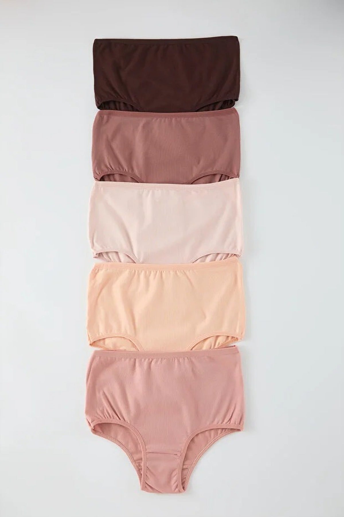 5-Pack Cotton High-Waisted Hipster Knitted Panties