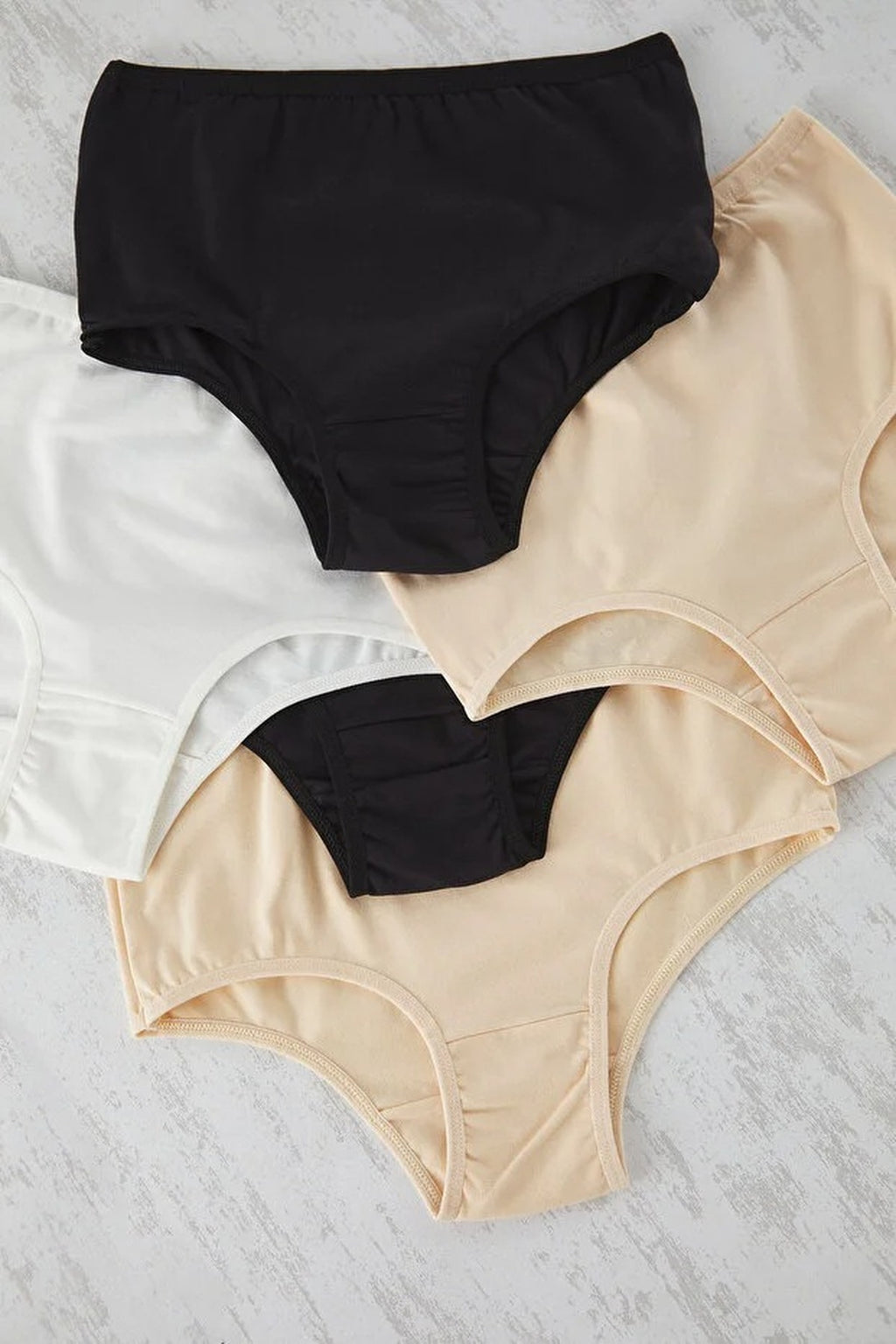5-Pack Cotton High-Waisted Hipster Knitted Panties