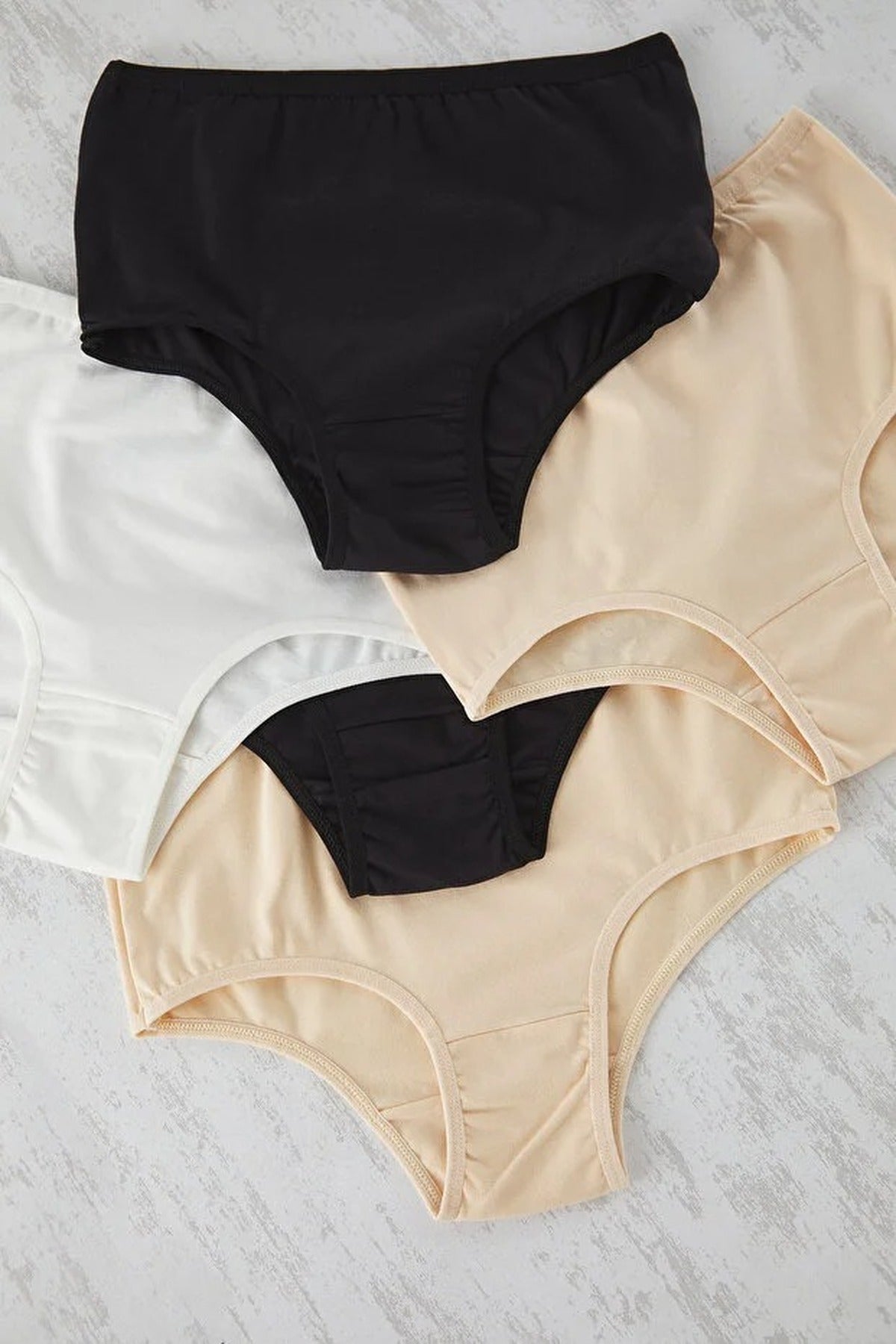 5-Pack Cotton High-Waisted Hipster Knitted Panties