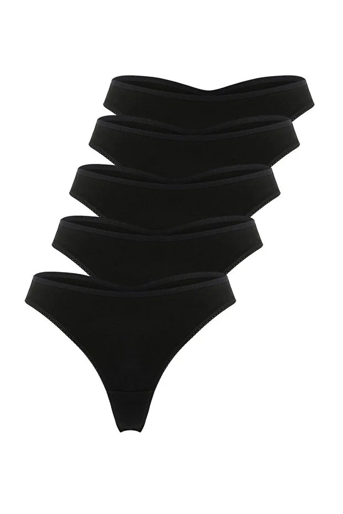 5-Pack Cotton Thong Knitted Panties