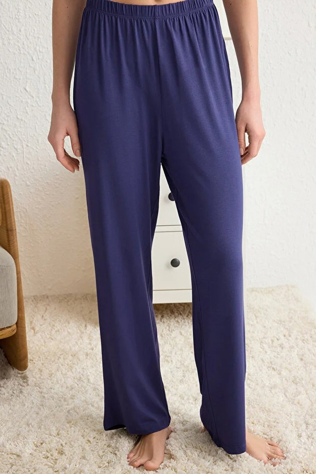 Collar Button-Through Long Sleeve Relaxed Fit Pyjama Set
