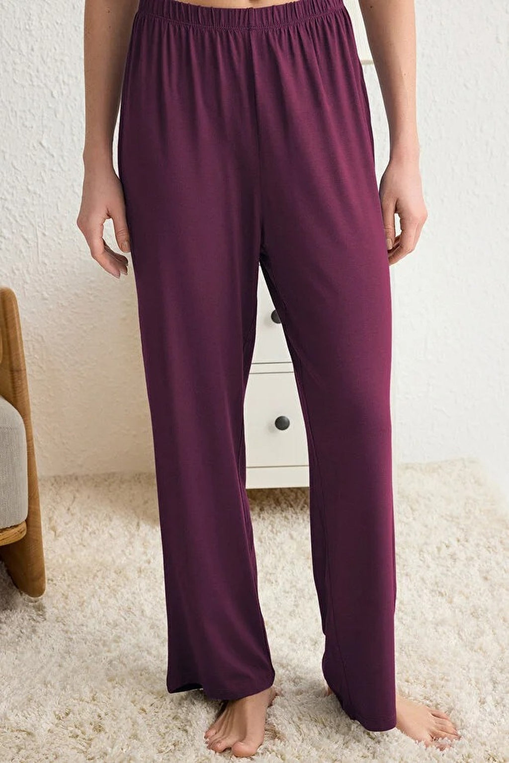 Collar Button-Through Long Sleeve Relaxed Fit Pyjama Set
