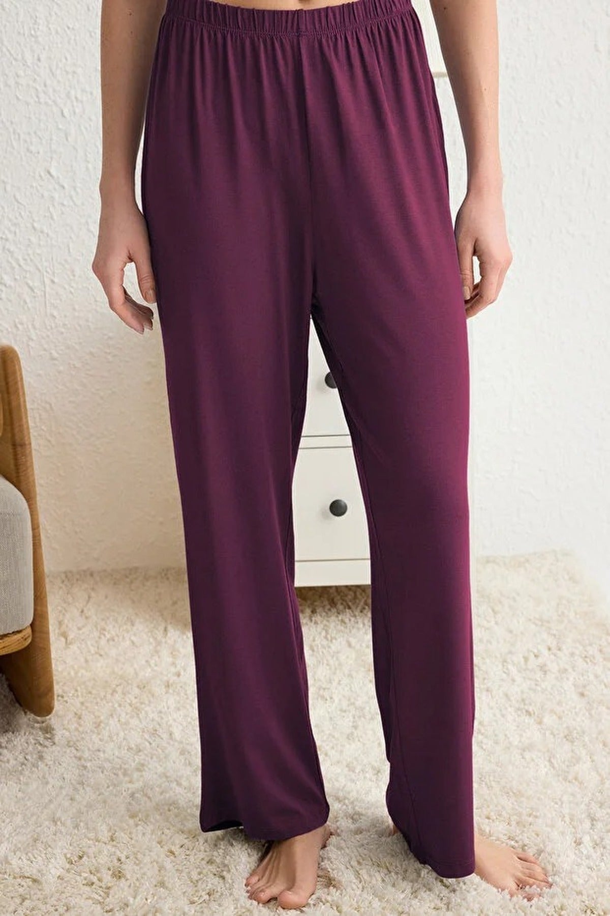 Collar Button-Through Long Sleeve Relaxed Fit Pyjama Set