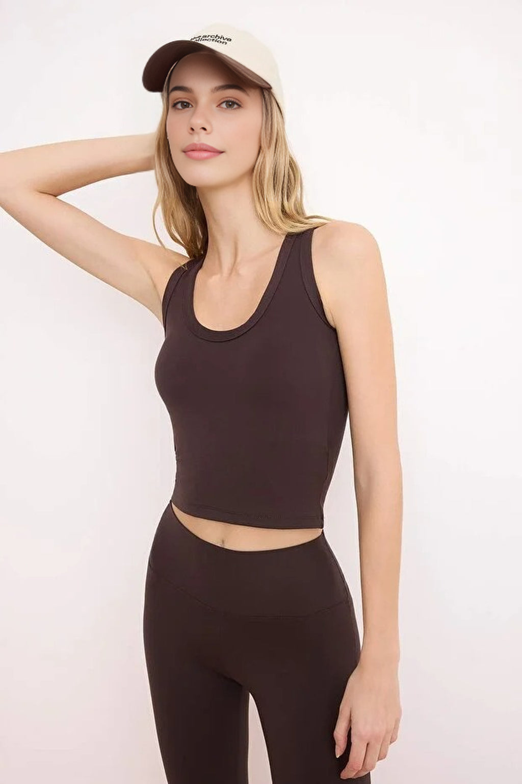 Brushed Soft Fabric Knitted Sport Blouse