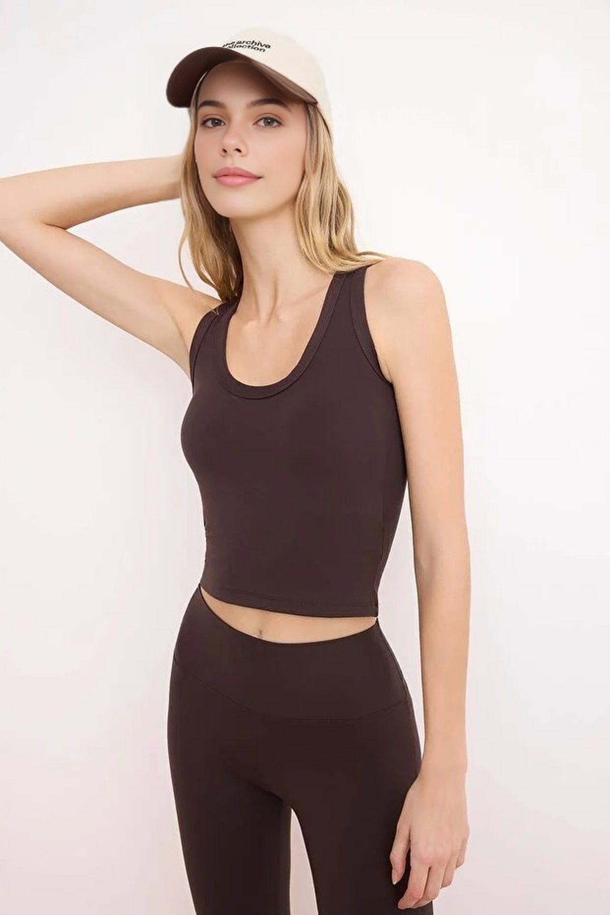 Brushed Soft Fabric Knitted Sport Blouse
