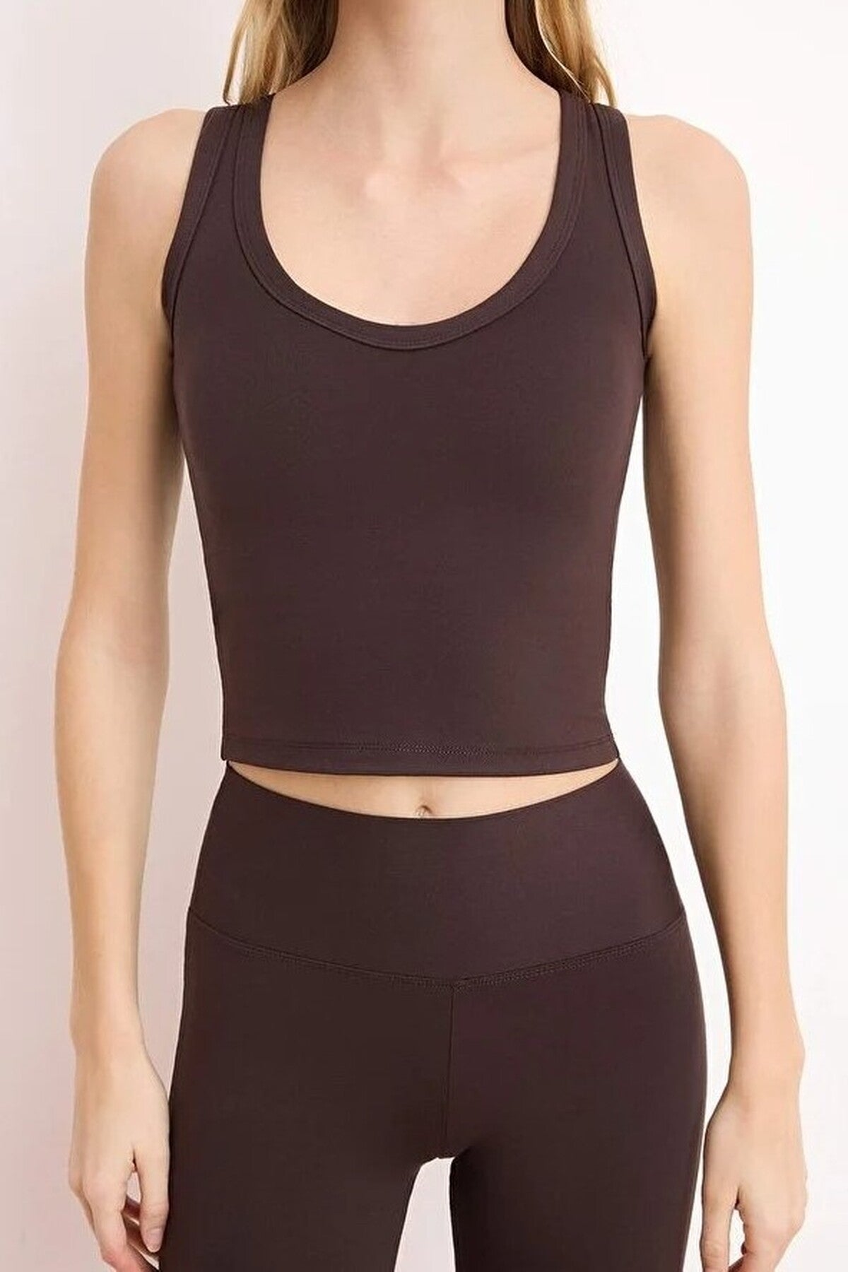 Brushed Soft Fabric Knitted Sport Blouse