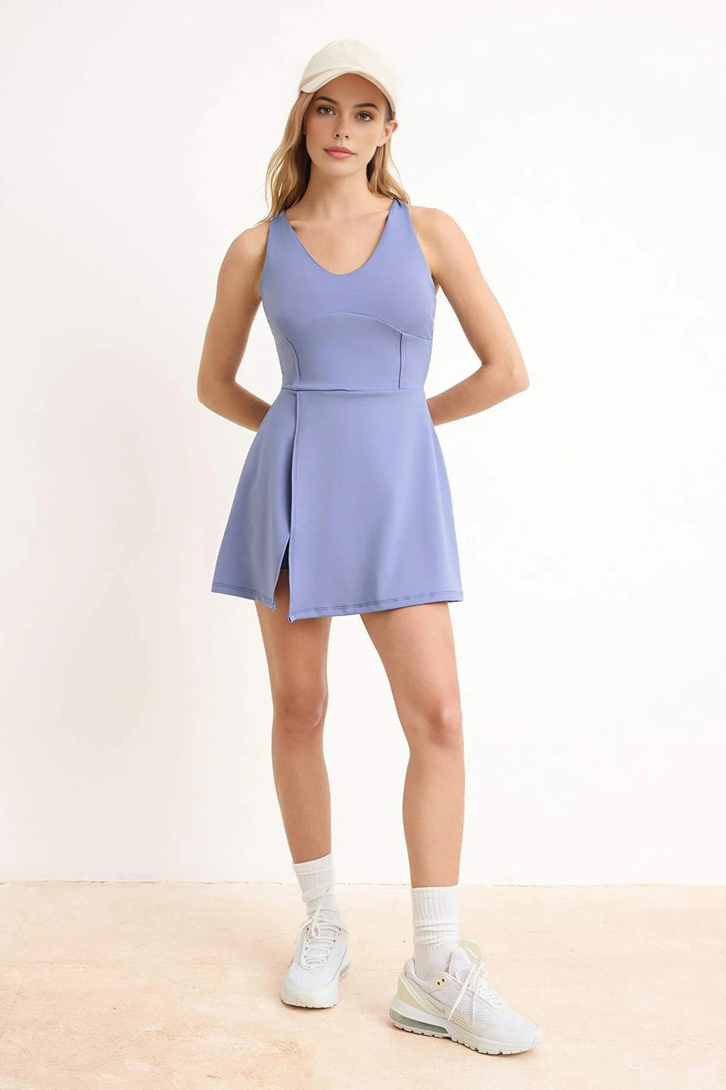Sport Dress with Shorts and Slit