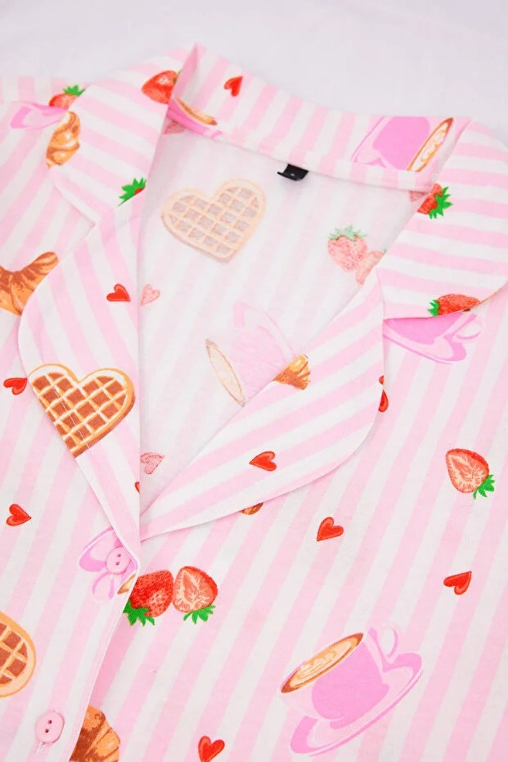 2-Piece 100% Cotton Patterned Knitted Pajama Set