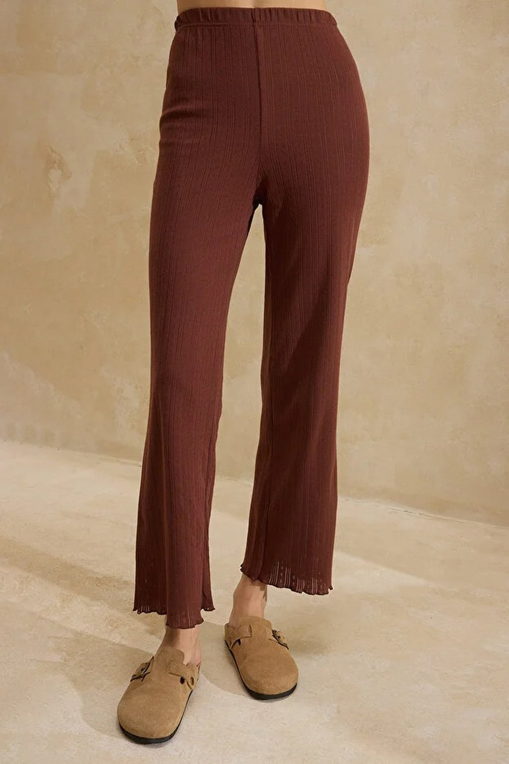 2-Piece 100% Cotton Baby Overlock Ribbed Knit Pajama Set