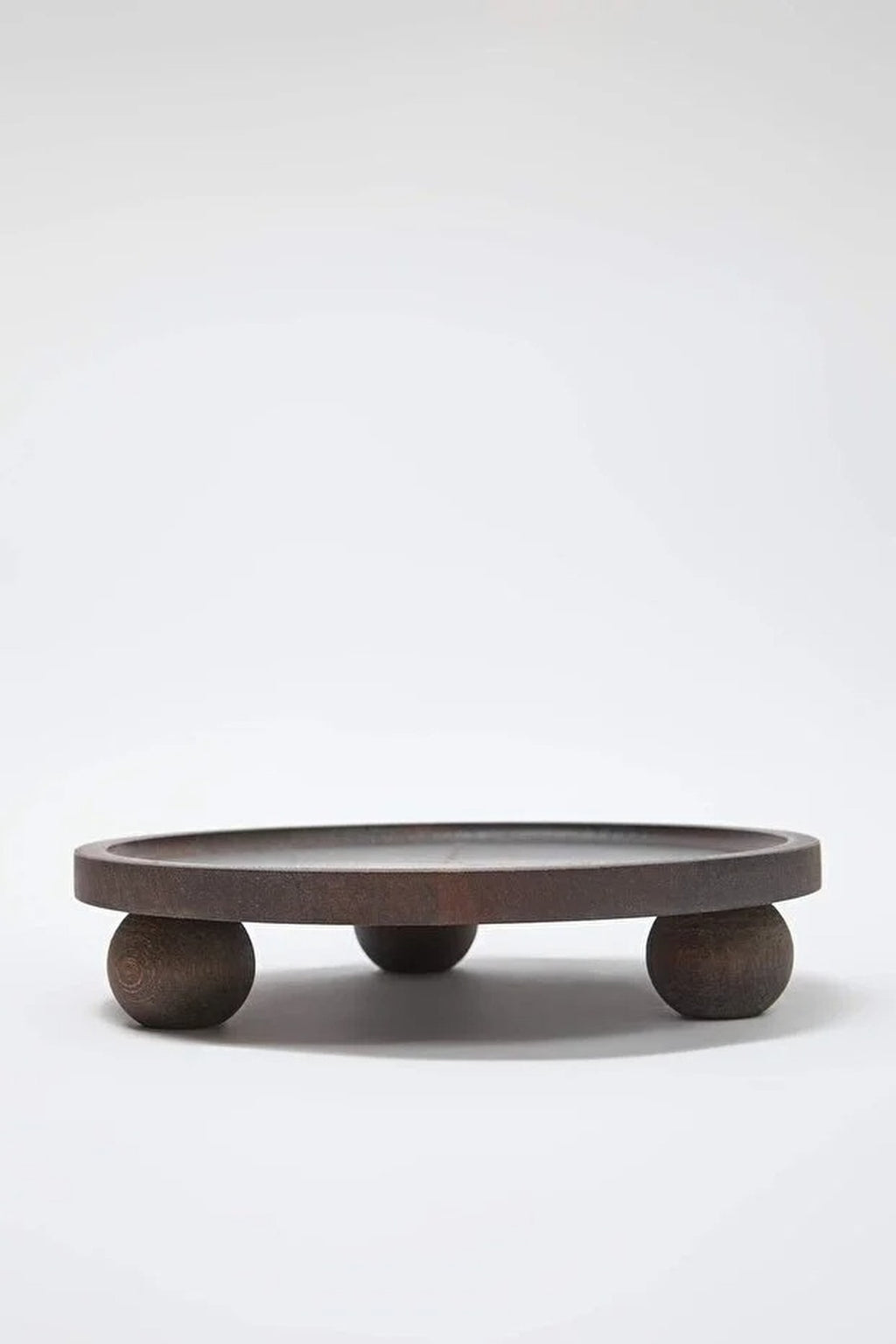 Wooden Round Serving Stand (25 cm)