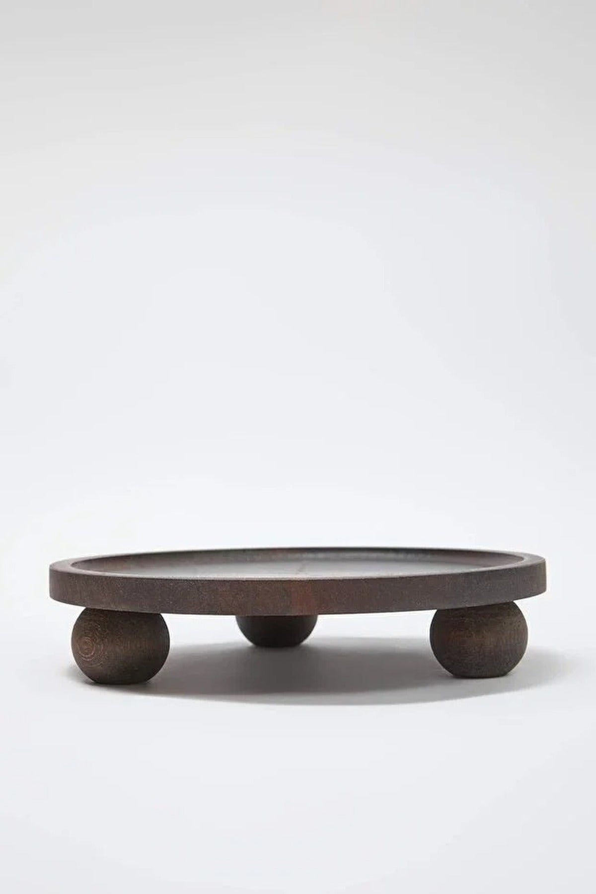 Wooden Round Serving Stand (25 cm)
