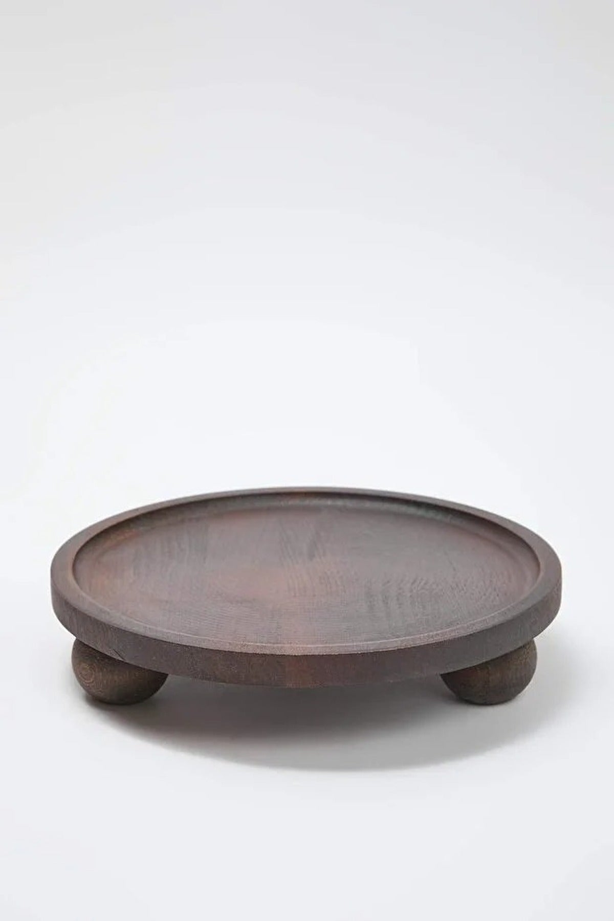 Wooden Round Serving Stand (25 cm)