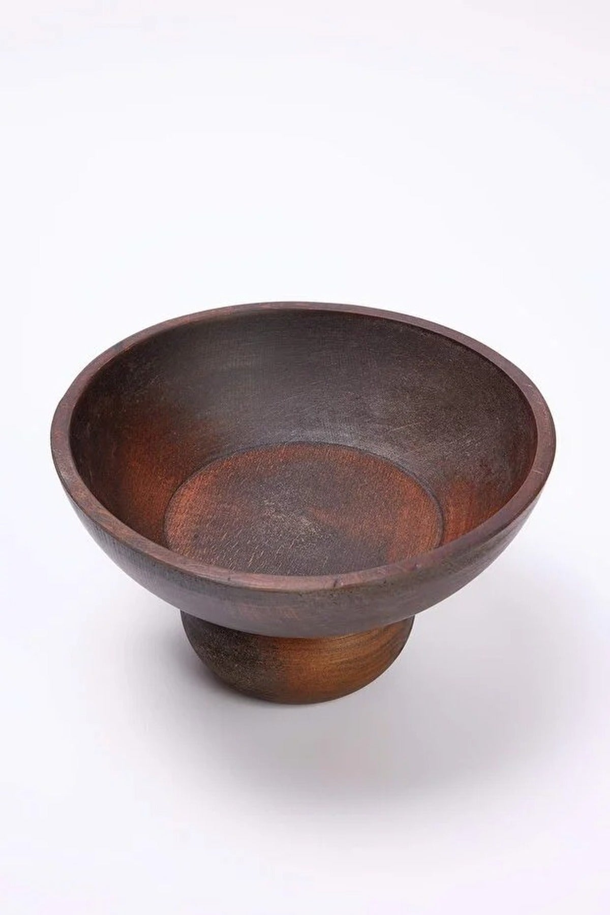Wooden Bowl with Stand 13.8 cm x 23.7 cm