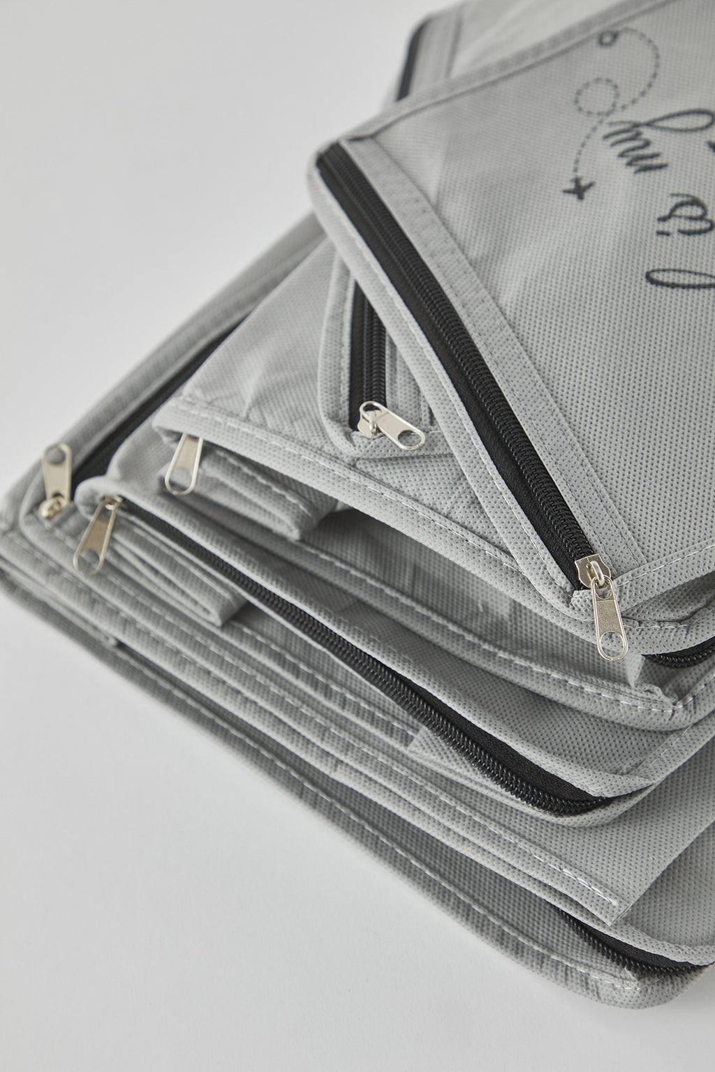 6 Piece Zip Detail Luggage Organiser Set