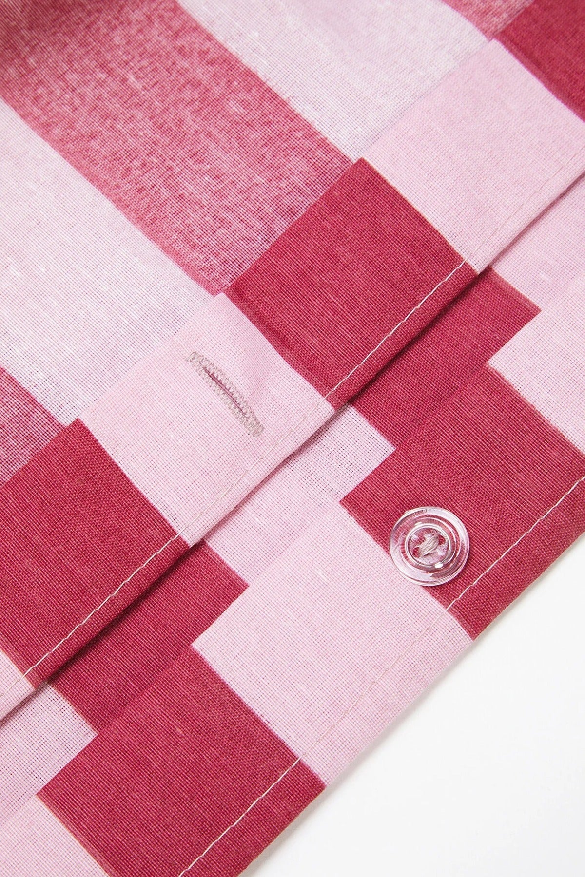 Double Easy Iron Striped Fitted Sheet Duvet Cover Set 200x220cm