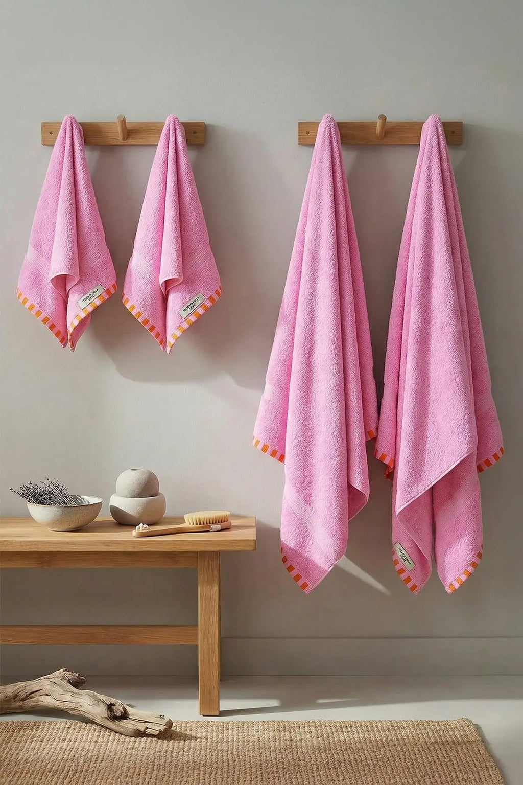 4 Piece Towel Set - 2 Face Towels 50x80cm & 2 Bath Towels 70x140cm