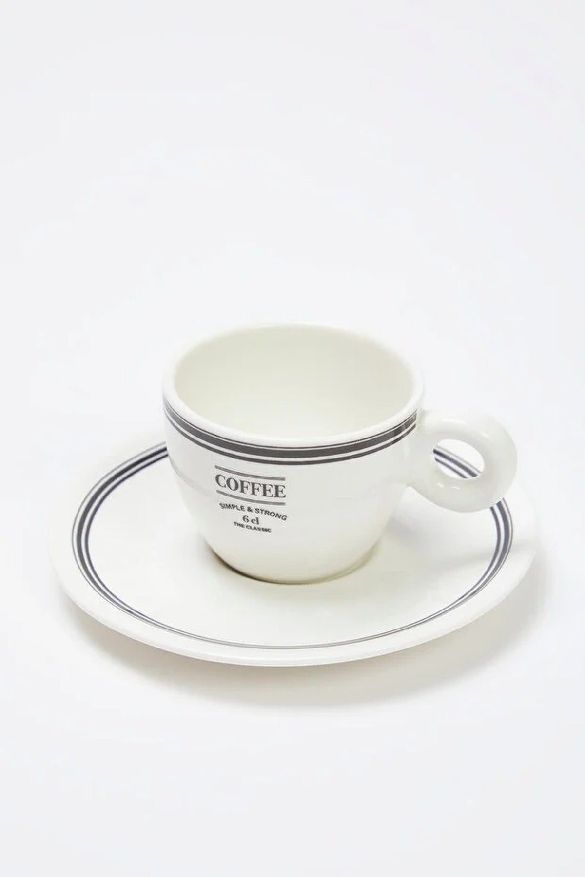 2-Piece Printed Coffee Cup Set 60 ml