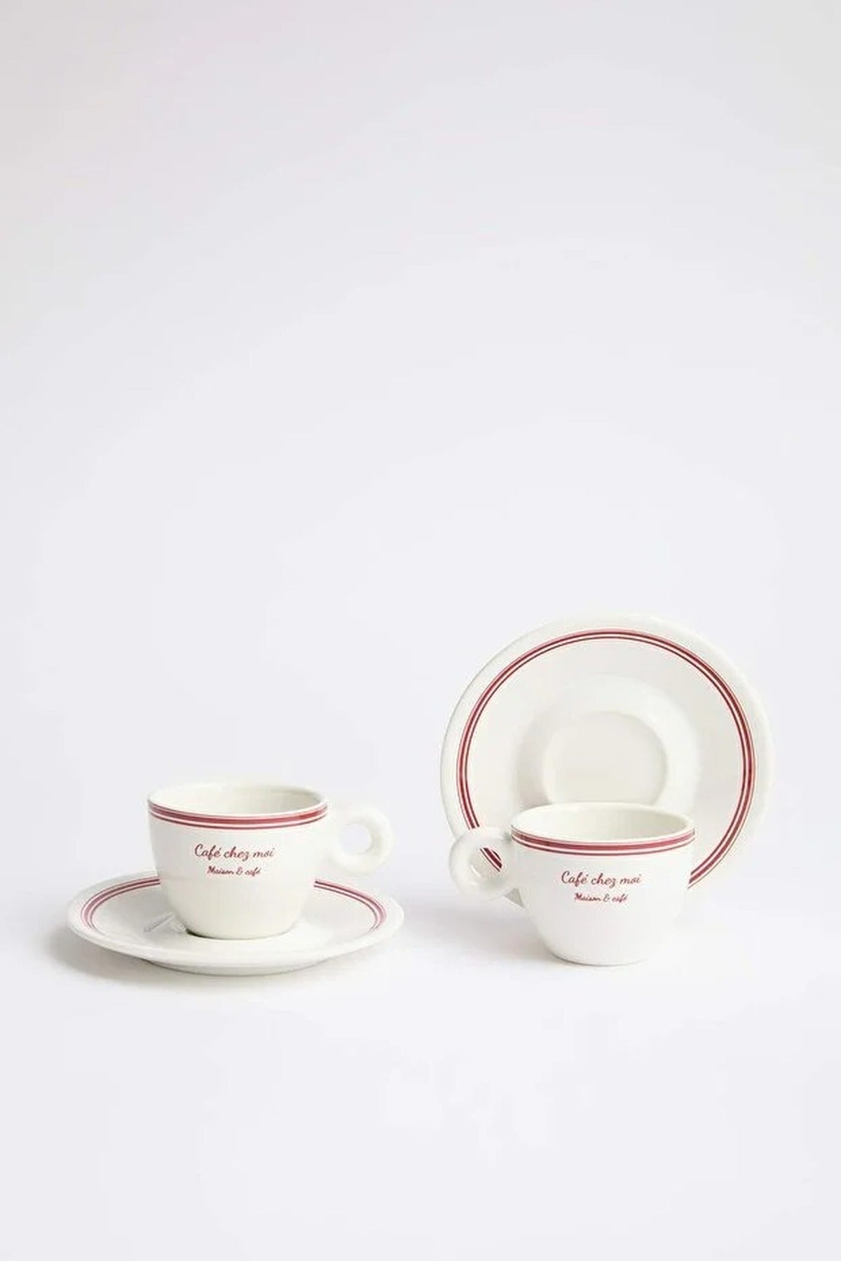 2-Piece Printed Coffee Cup Set 60 ml
