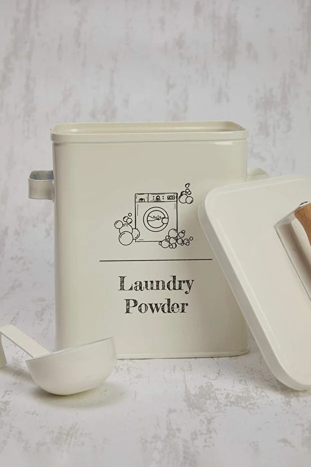 Wooden Lid Metal Bathroom Organiser