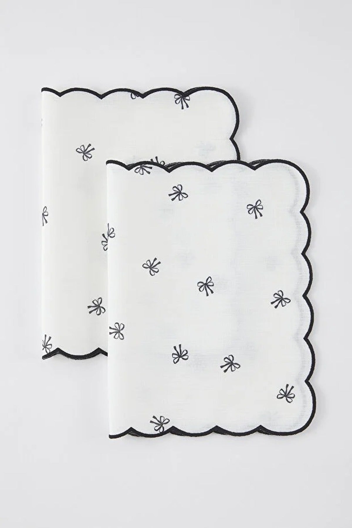 2 Piece Bow Detail Placemat Set 33x50 cm