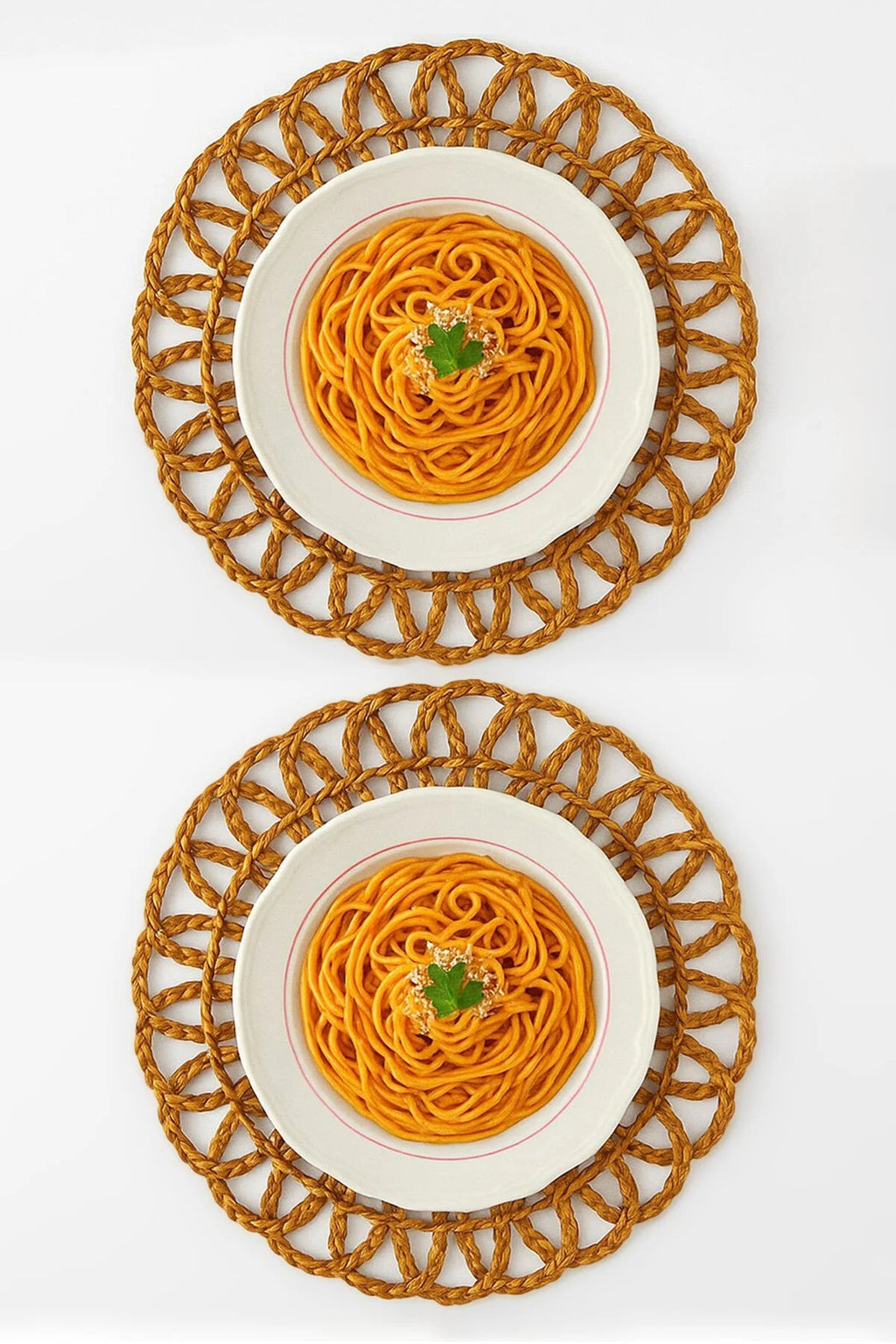 2 Piece Round Placemat Set 30x30cm