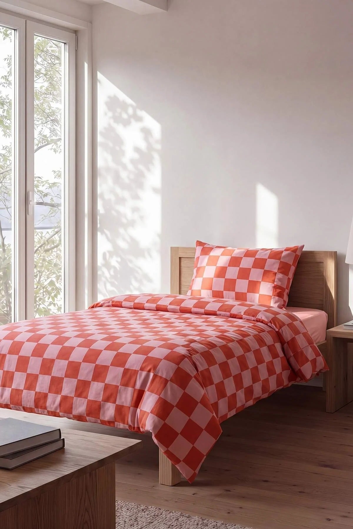 Single Easy Iron Striped Duvet Cover Set 160x220cm