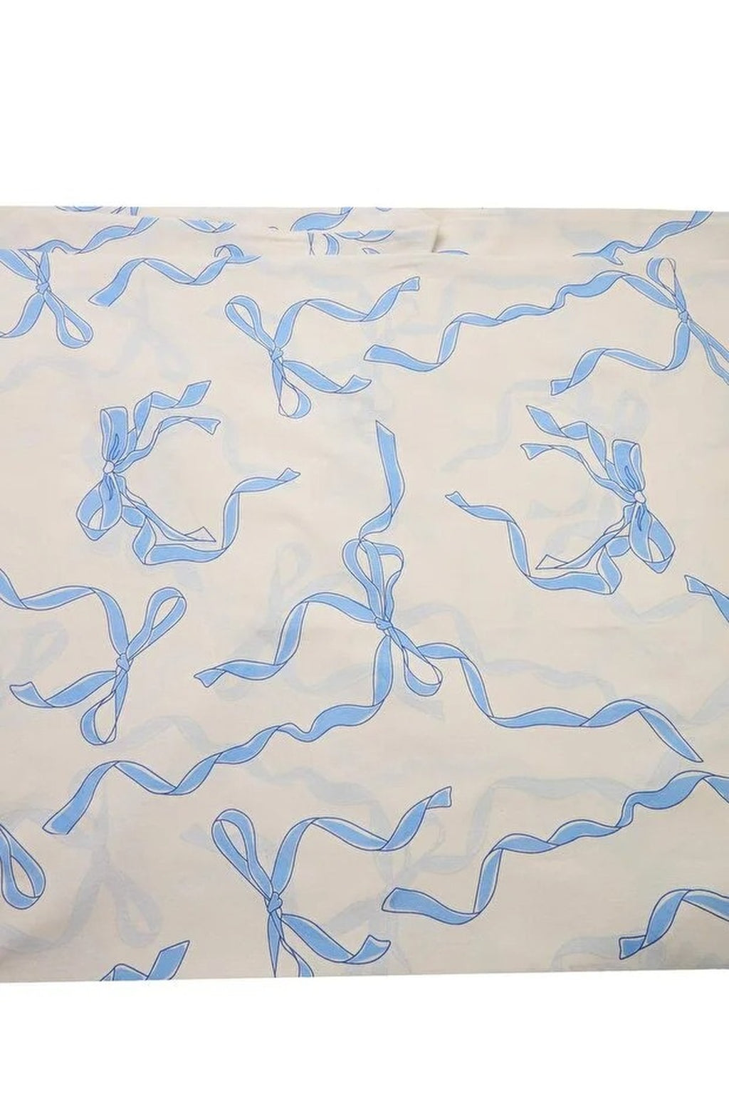 Single Bow Detail Duvet Cover Set with Flat Sheet 160x220cm