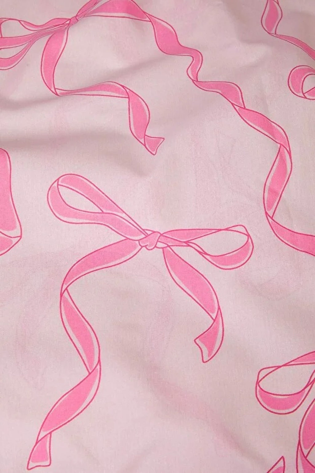 Single Bow Detail Duvet Cover Set with Flat Sheet 160x220cm
