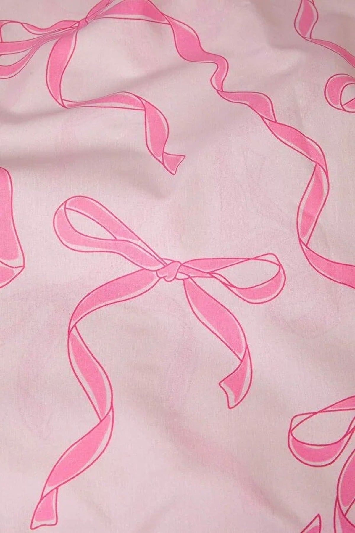 Single Bow Detail Duvet Cover Set with Flat Sheet 160x220cm