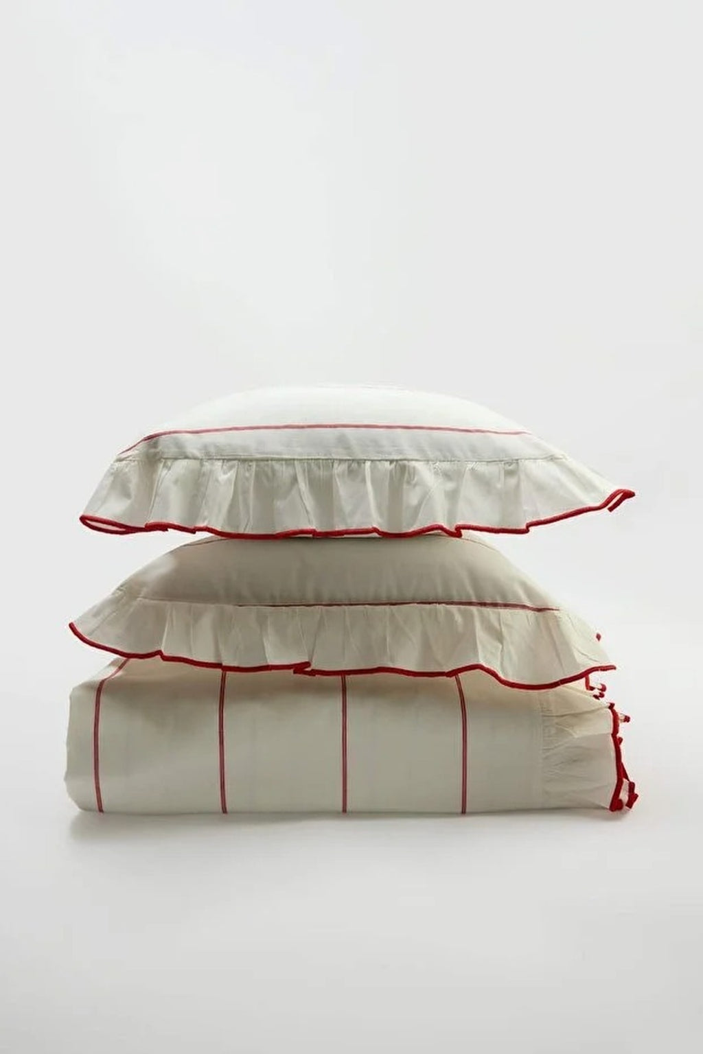 Double Frill Bow Print Duvet Cover Set 200x220cm