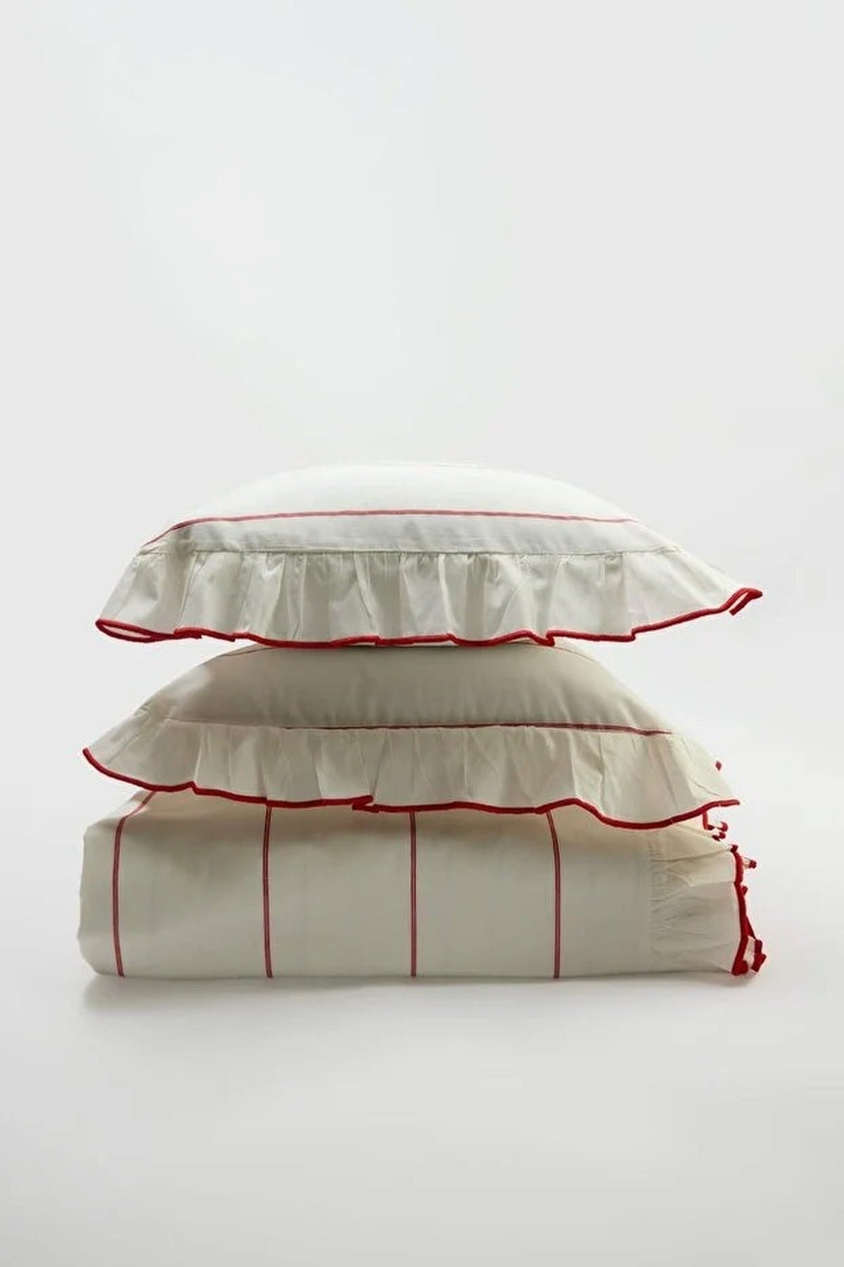 Double Frill Bow Print Duvet Cover Set 200x220cm