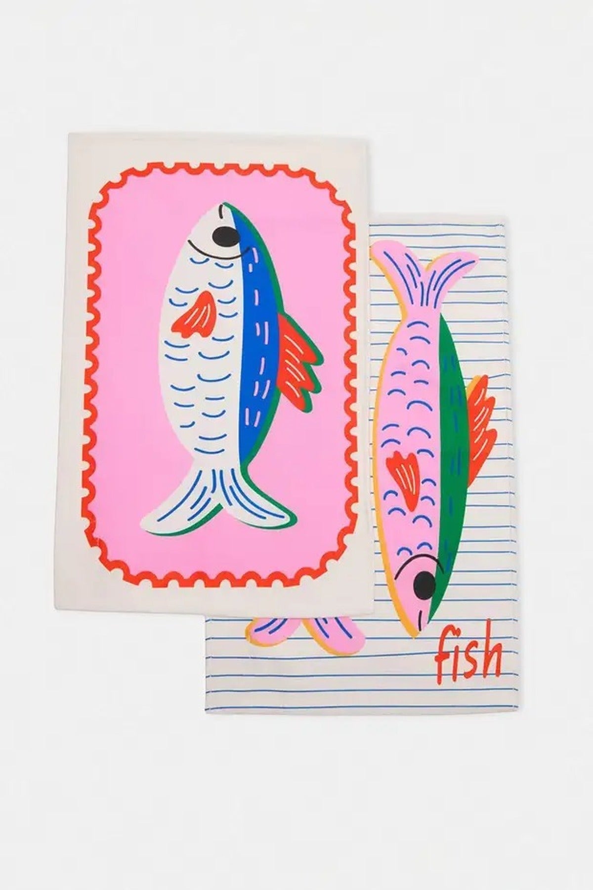 2 Pack Marine Themed Kitchen Towels 35x55cm