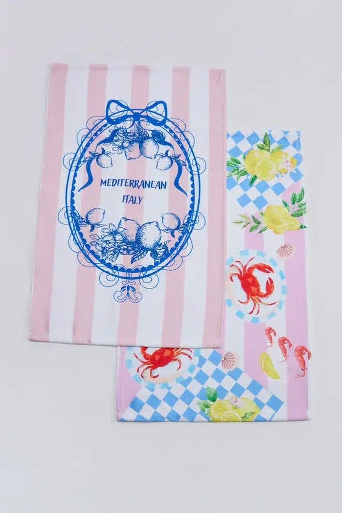 2 Pack Marine Themed Kitchen Towels 35x55cm