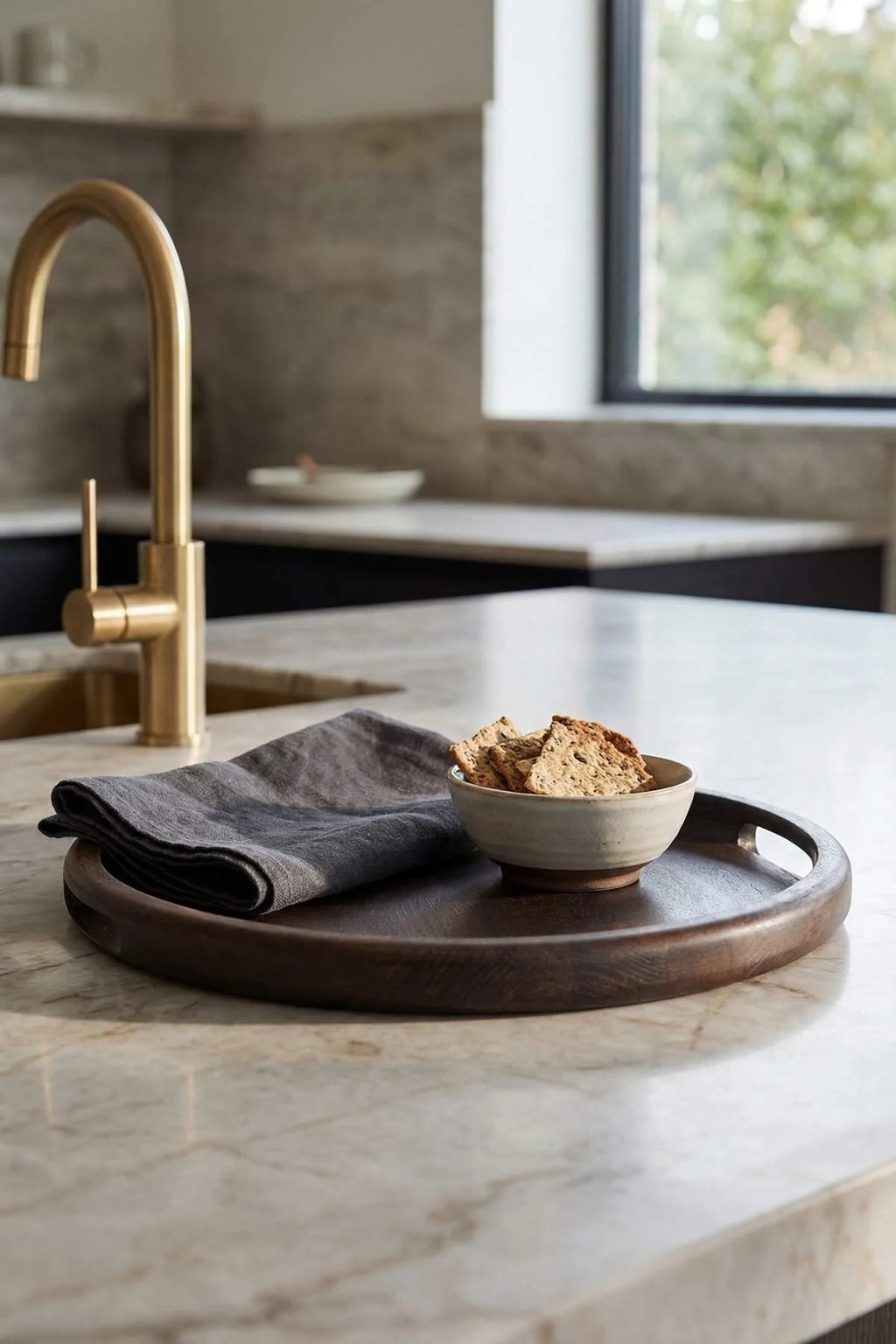 30 cm Beech Wood Serving Tray