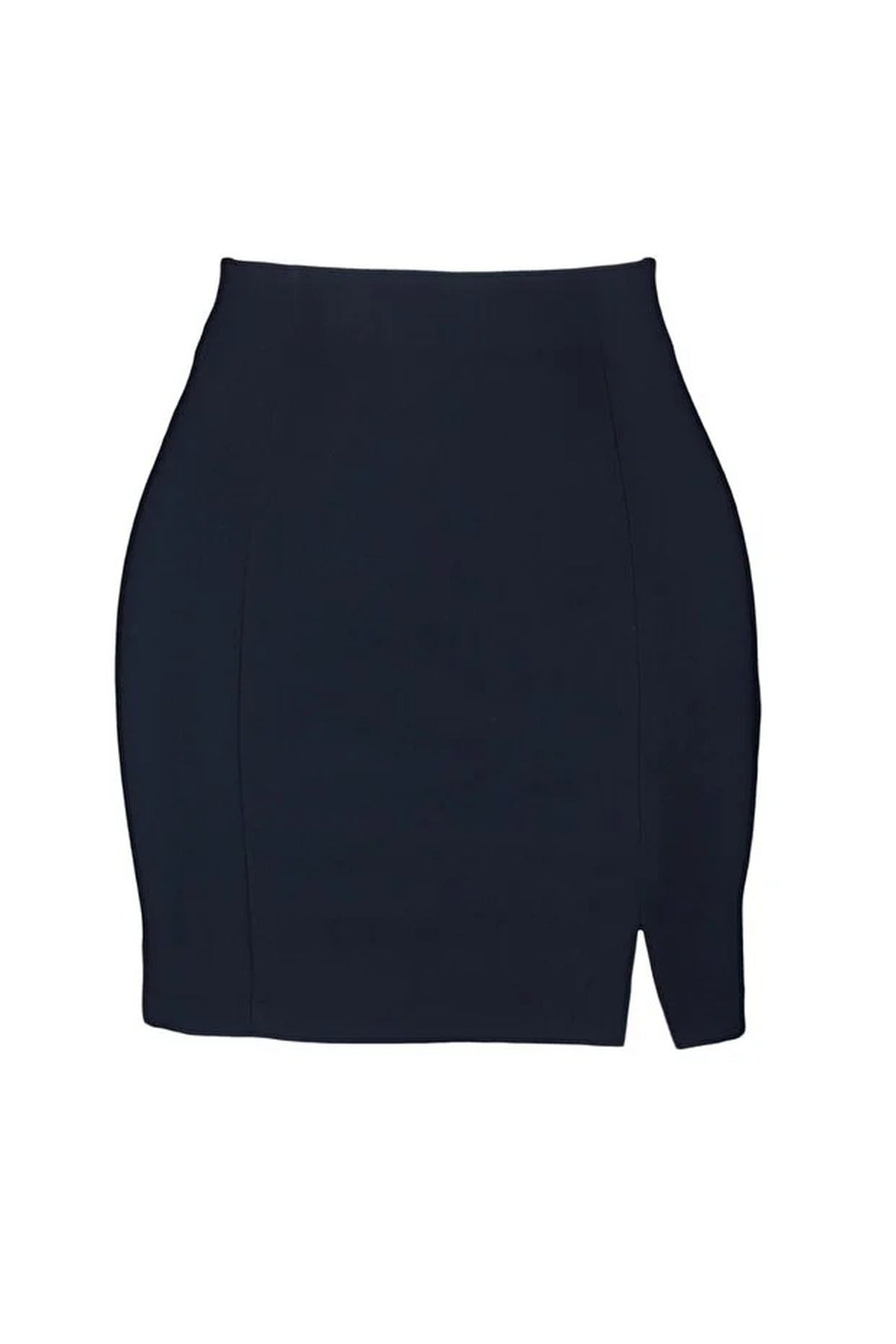 Woven Skirt with Slit Detail