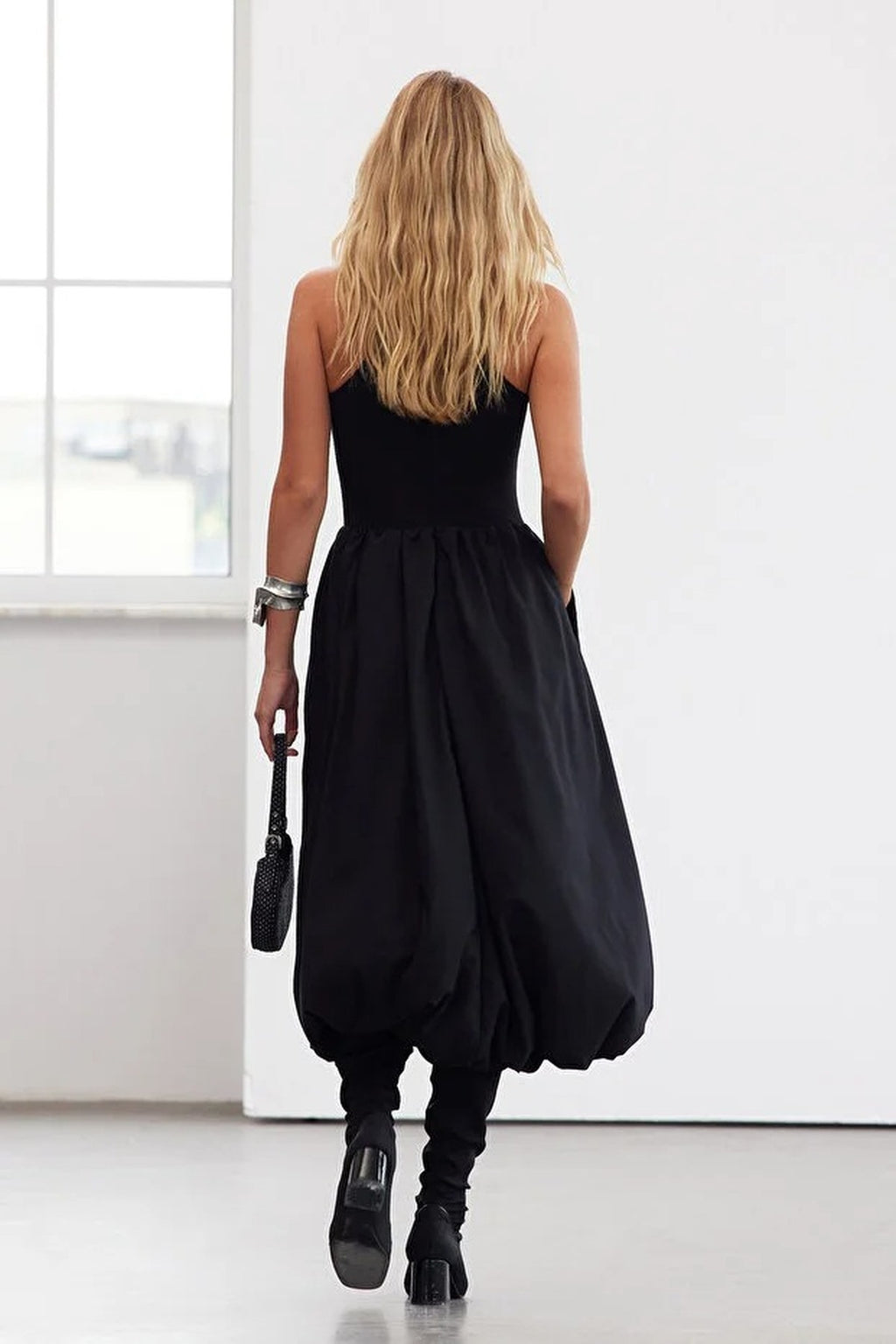 Balloon Poplin Evening Dresses