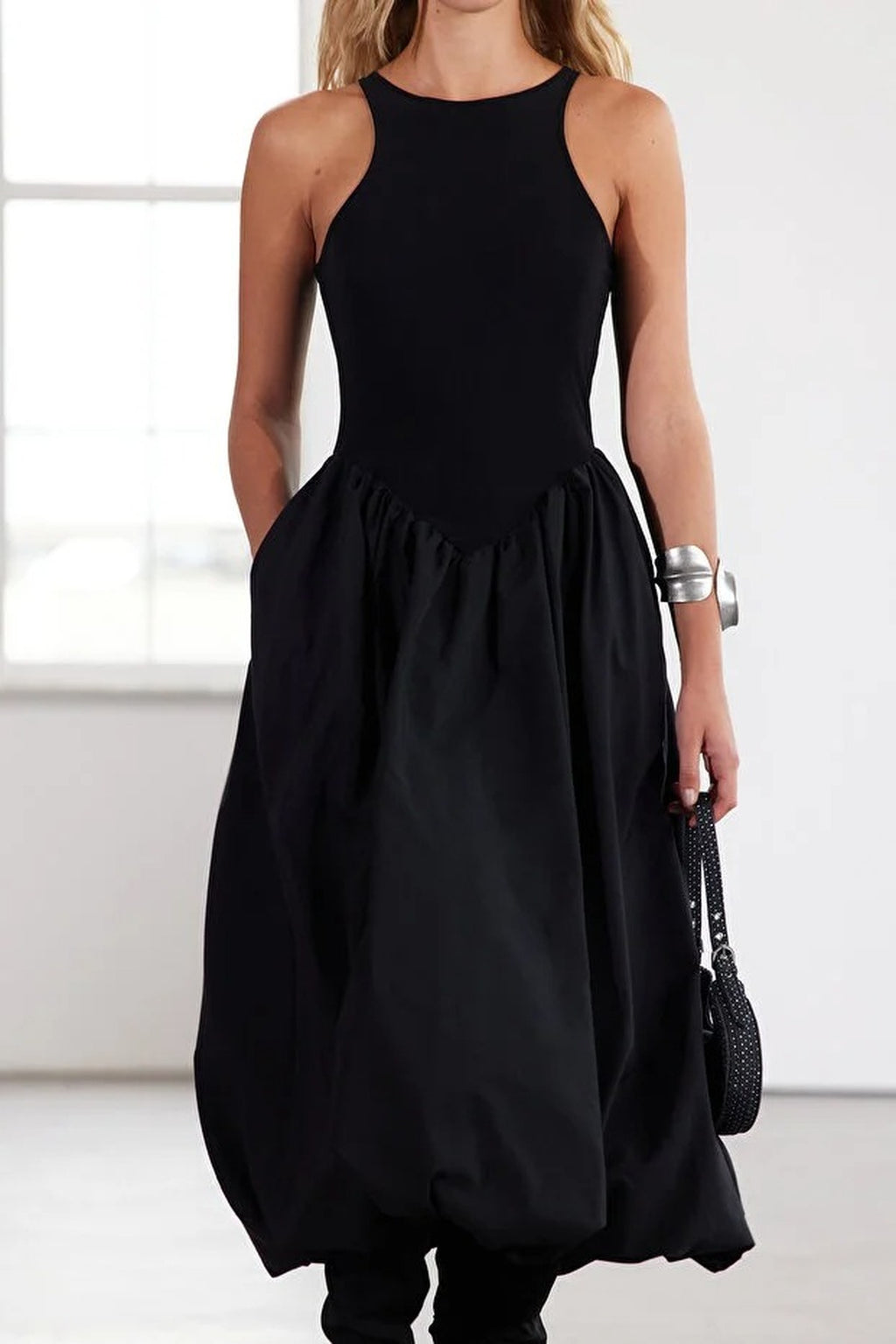 Balloon Poplin Evening Dresses