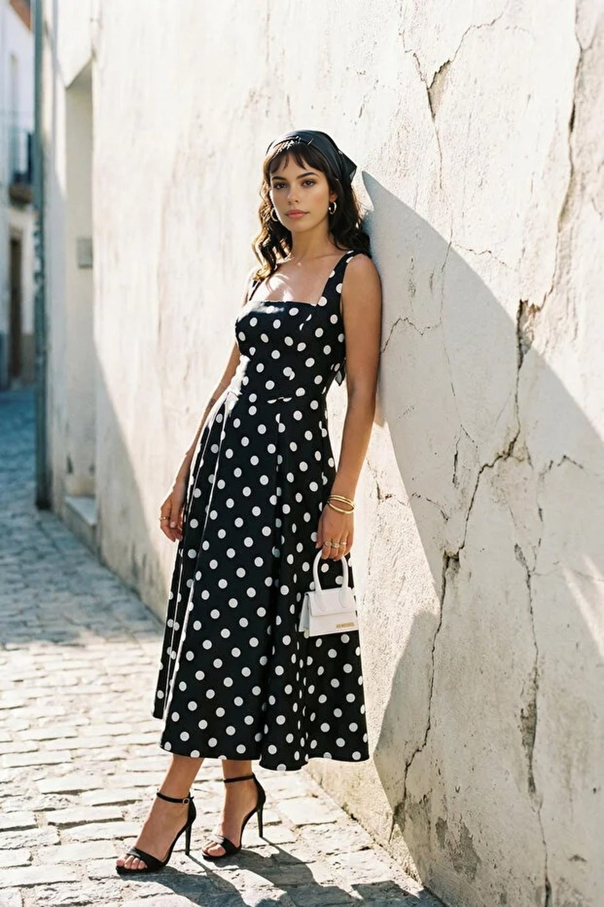 Square Neck Thick Strap A-Line Satin Maxi Dress