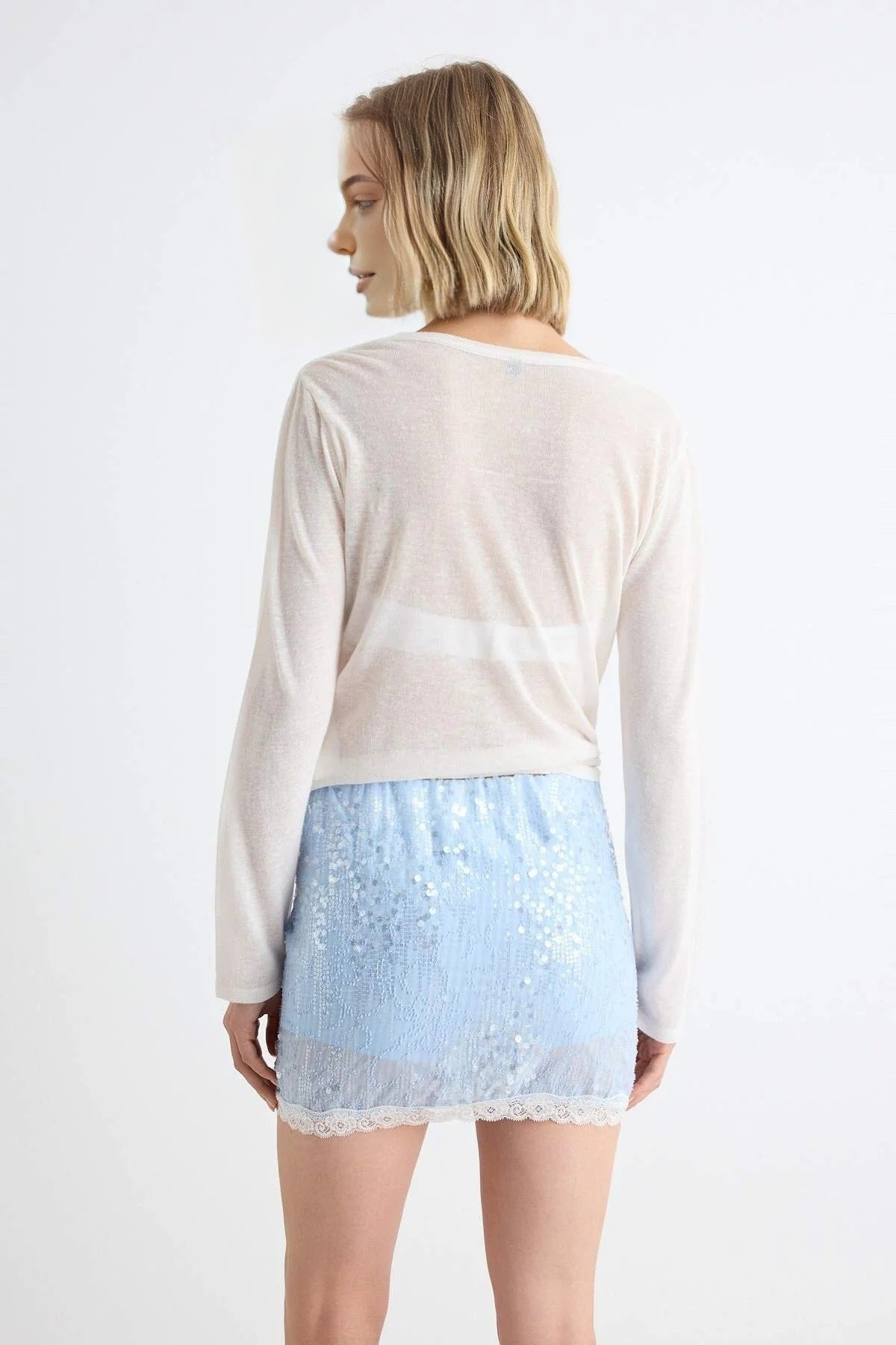 Sequin Super Mini Shorts Skirt