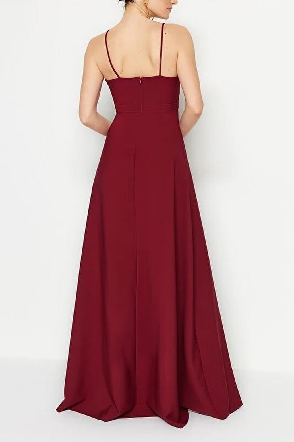 Bridal Strapless Sweetheart Neckline A-Line Maxi Dress
