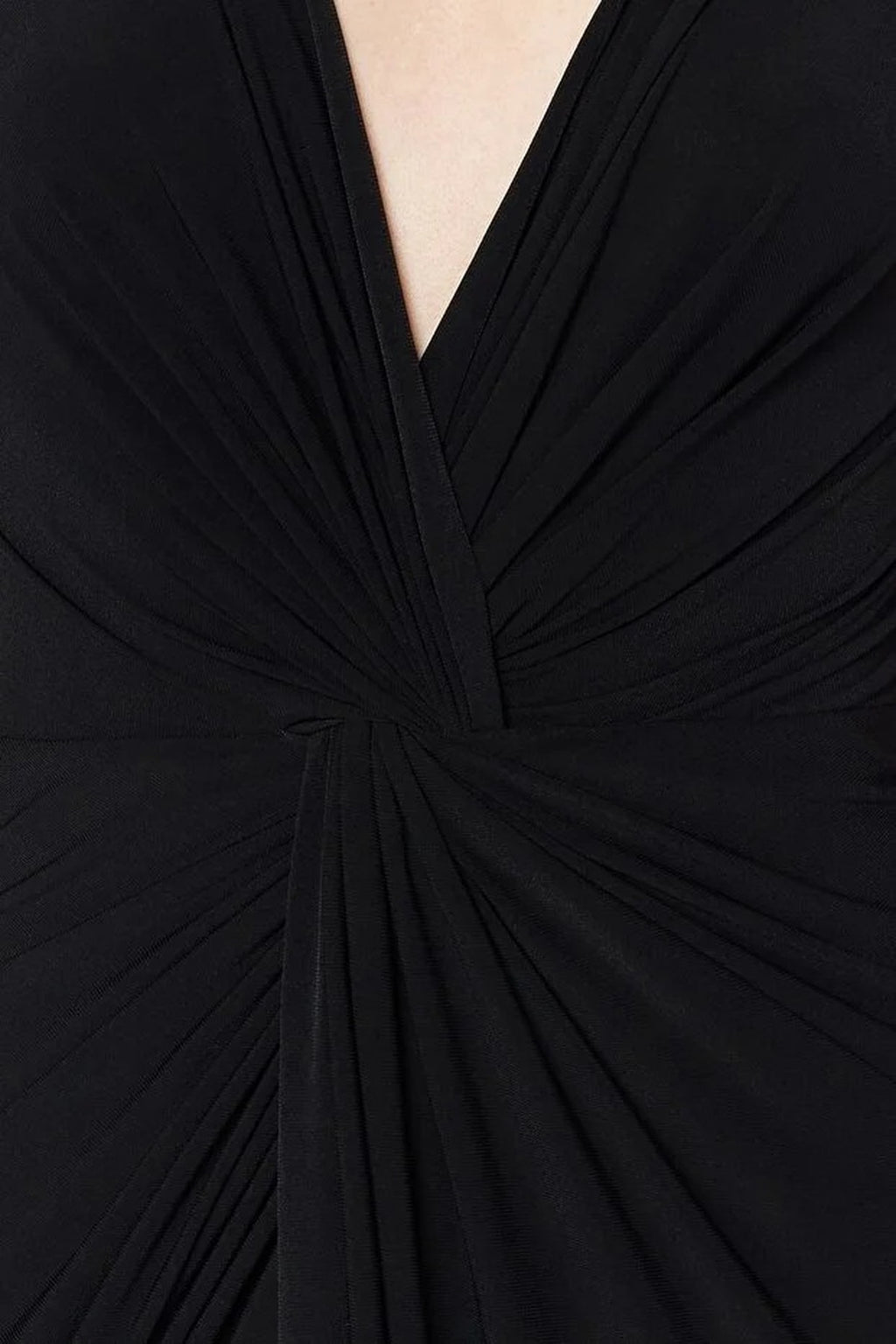 Lined Knitted Long Evening Dress