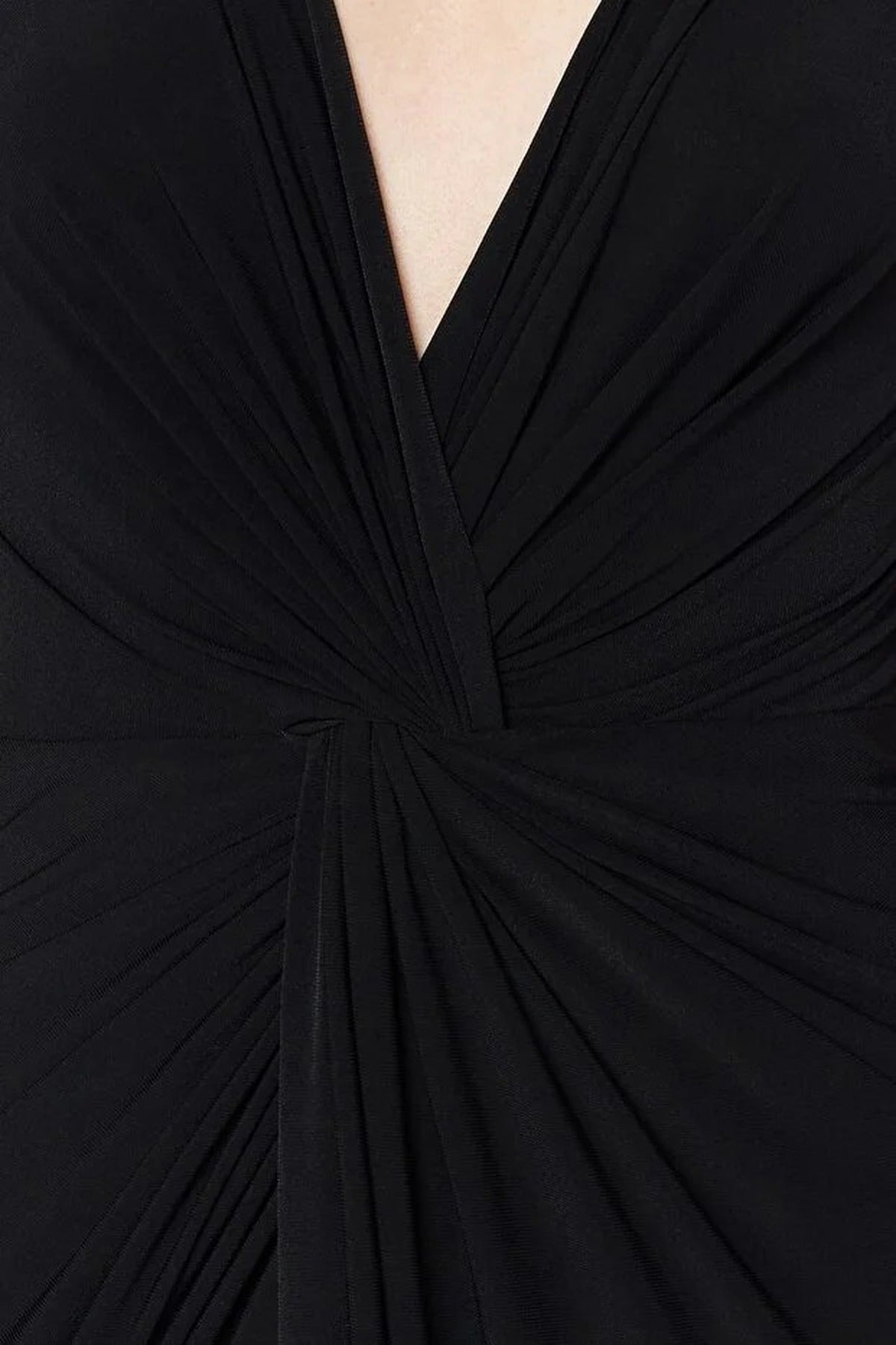 Lined Knitted Long Evening Dress