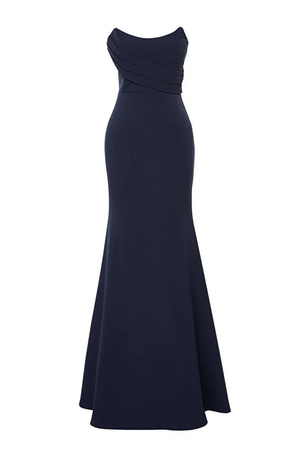 Collar Detail Woven Maxi Evening Dress