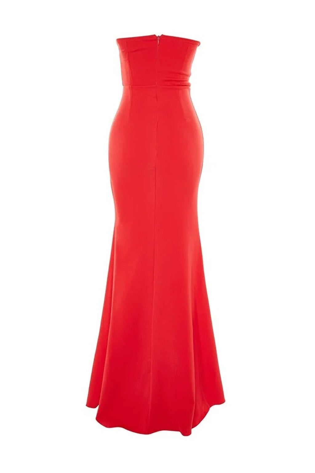 Collar Detail Woven Maxi Evening Dress
