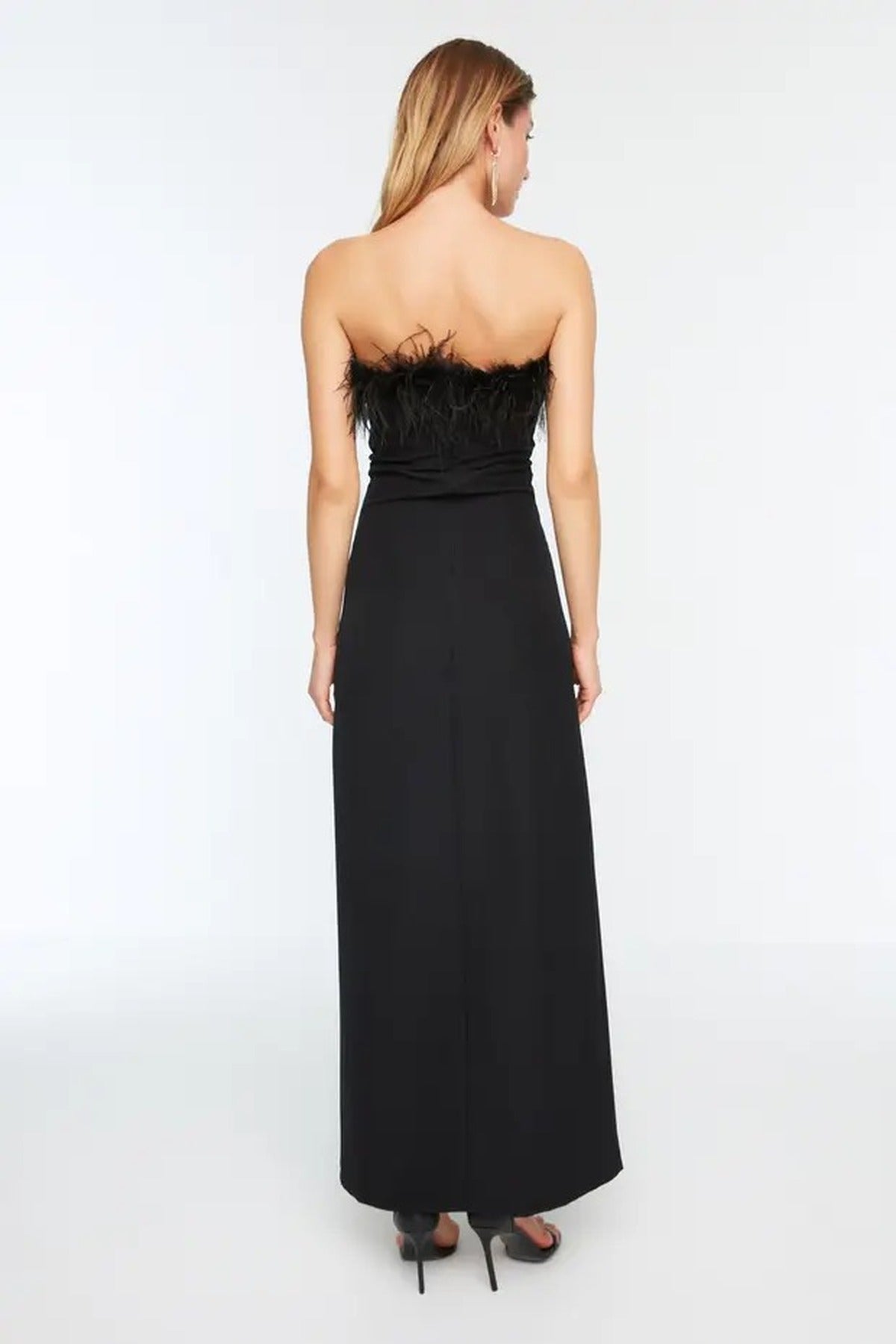 Fitted Lined Woven Long Dress