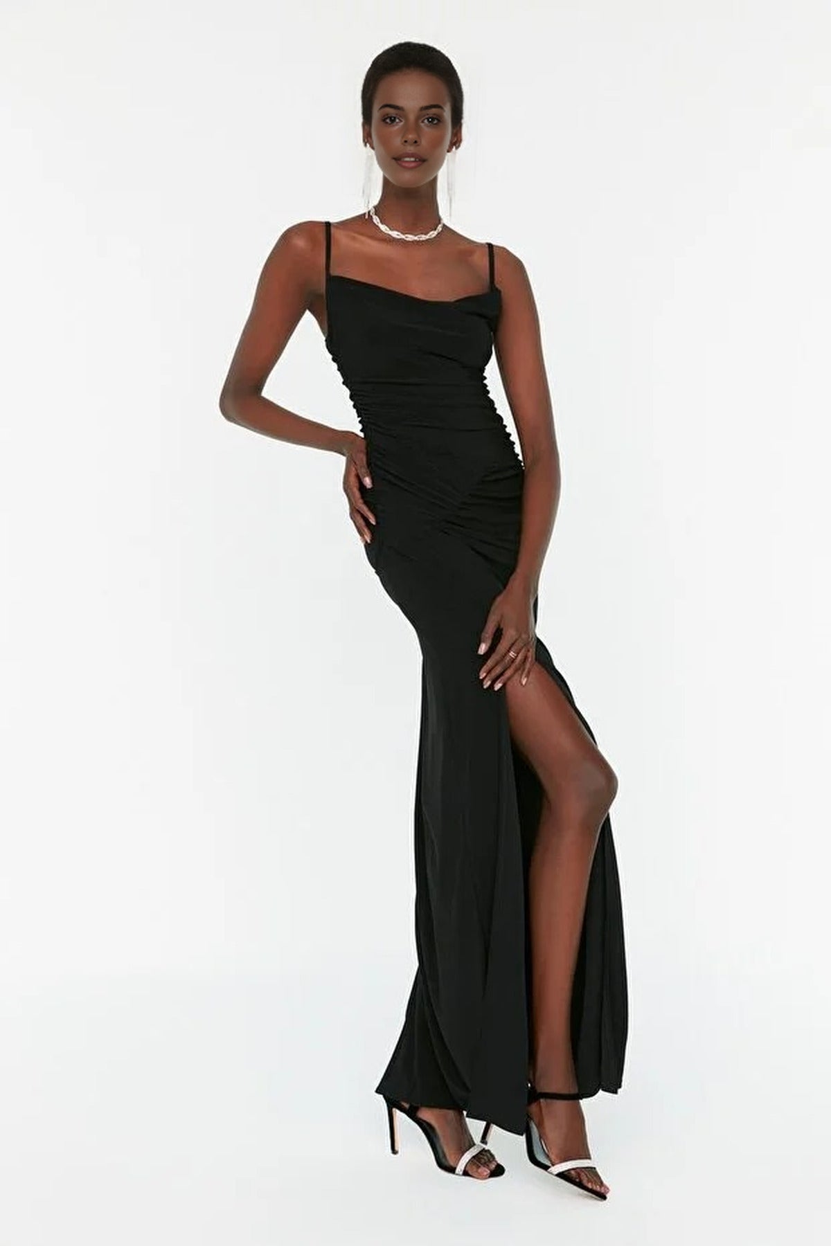 Knitted Long Elegant Evening Dress